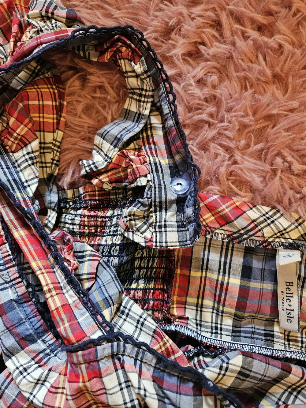 ✨️Plaid Ruffle Sleeve Top - Picture 5 of 6